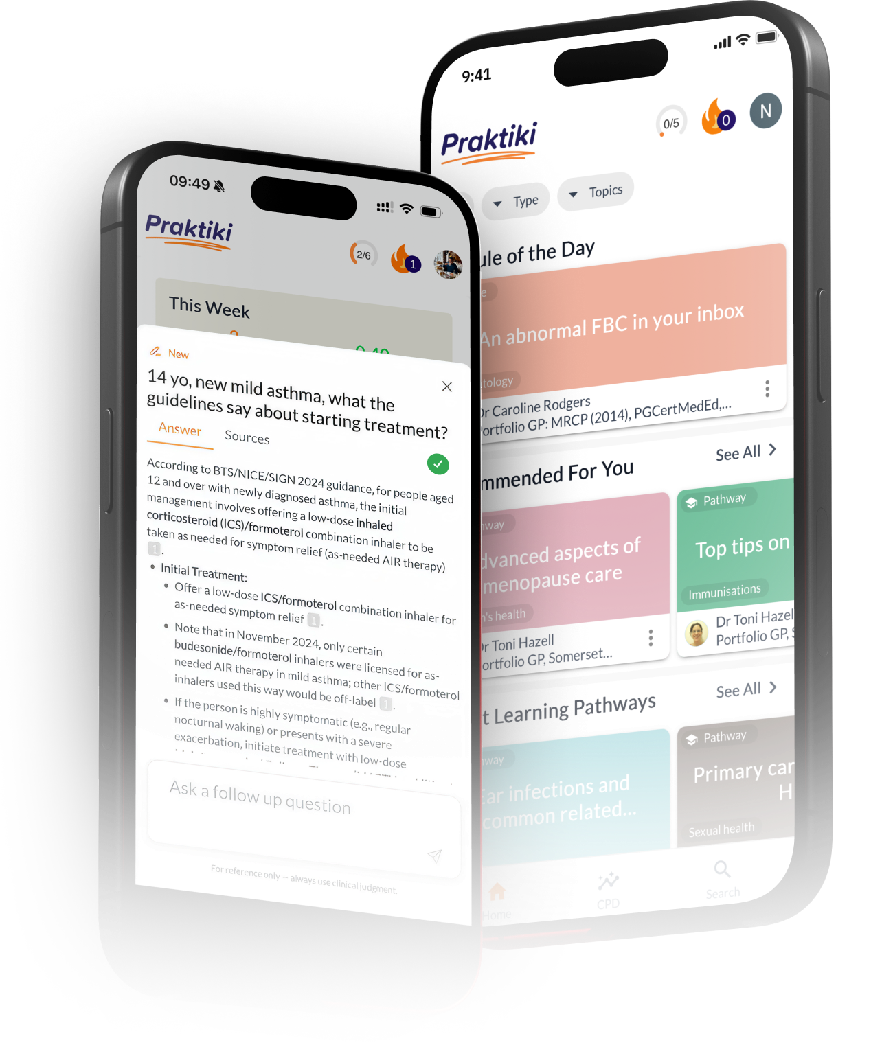 Praktiki app screenshots